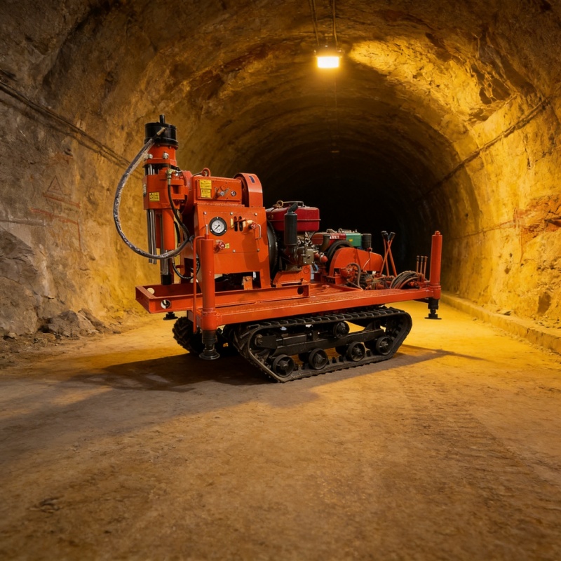 Tracked grouting rig for deep well drilling and ground reinforcement projects - Yunyi Cang