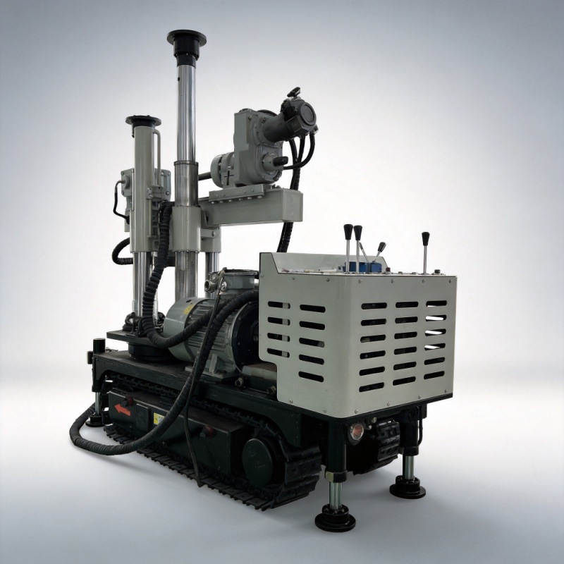 ZDY Series crawler drilling rig side view with ±90° horizontal and vertical rotation - Yunyi Cang