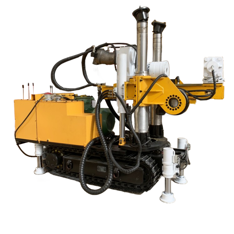 ZDY Series Drill Rig - Side Profile View Side profile of ZDY Series low-speed high-torque hydraulic drill with four-module design for mine roadway operation - Yunyi Cang