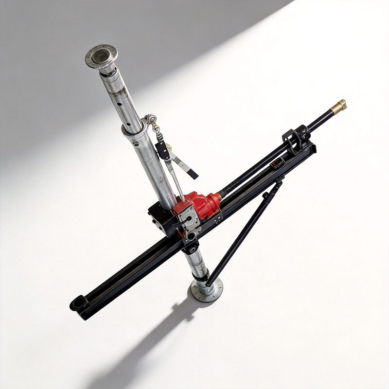 ZQJC Series pneumatic drill operating in underground mine roadway for water and gas detection drilling without power supply - Yunyi Cang