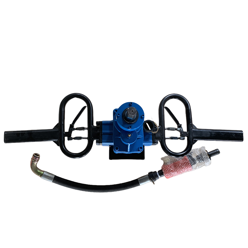 ZQSZ-140/4.1 pneumatic handheld drill demonstrating three operation modes handheld leg-supported and frame-supported for versatile drilling - Yunyi Cang